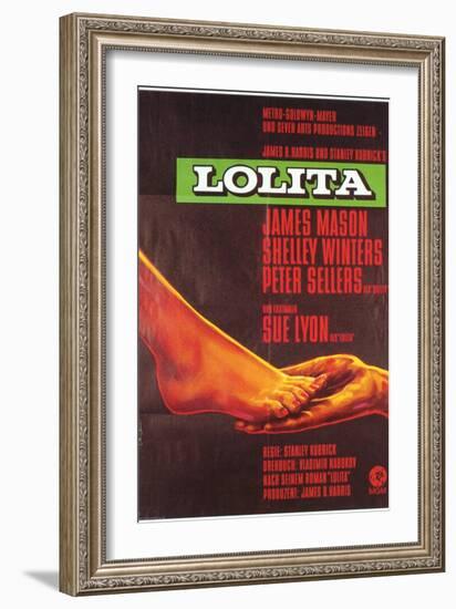 Lolita, German Movie Poster, 1962-null-Framed Art Print