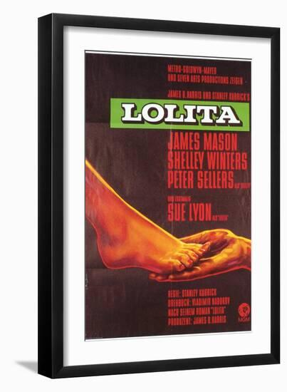 Lolita, German Movie Poster, 1962-null-Framed Art Print