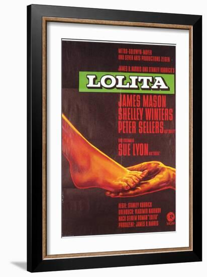 Lolita, German Movie Poster, 1962-null-Framed Art Print