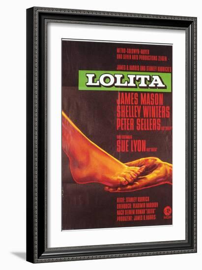 Lolita, German Movie Poster, 1962-null-Framed Art Print