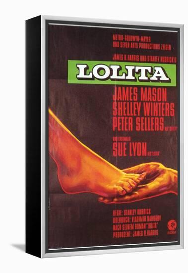 Lolita, German Movie Poster, 1962-null-Framed Stretched Canvas