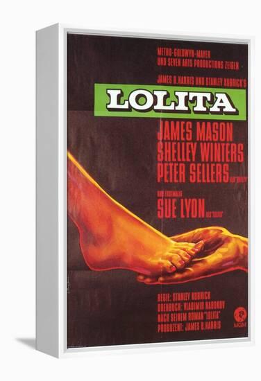 Lolita, German Movie Poster, 1962-null-Framed Stretched Canvas