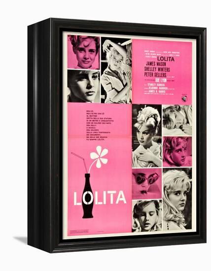 Lolita, Italian Movie Poster, 1962-null-Framed Stretched Canvas