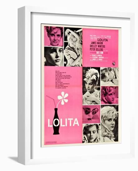 Lolita, Italian Movie Poster, 1962-null-Framed Art Print