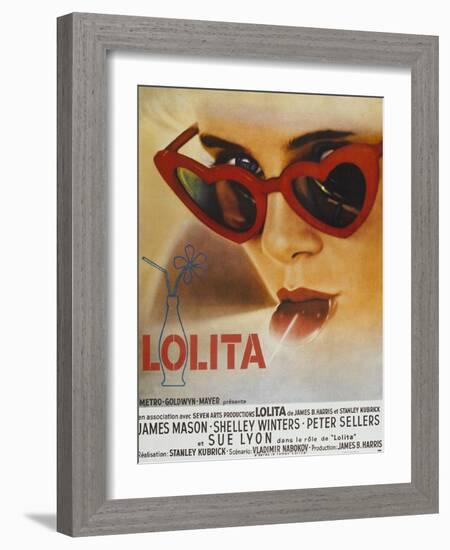 Lolita, Sue Lyon, French Poster Art, 1962-null-Framed Art Print