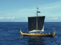 Replica of the Gokstad Viking Ship, Norway, Scandinavia, Europe-Lomax David-Framed Photographic Print