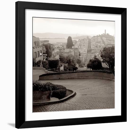 Lombard Street #1-Alan Blaustein-Framed Giclee Print