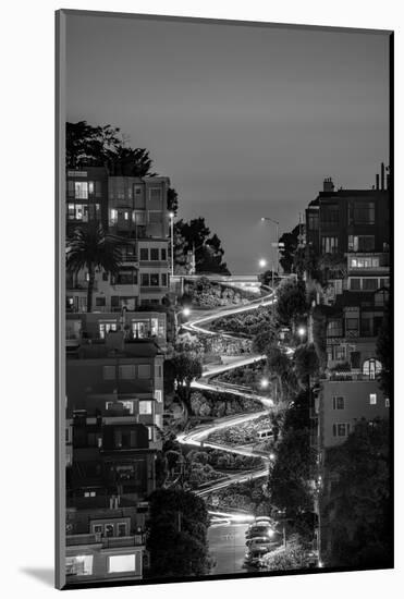 Lombard Street BW-Bruce Getty-Mounted Photographic Print