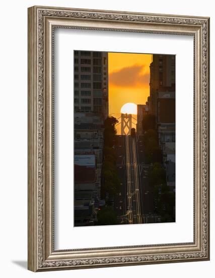 Lombard Street Cable Car-Bruce Getty-Framed Photographic Print