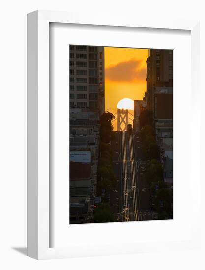 Lombard Street Cable Car-Bruce Getty-Framed Photographic Print