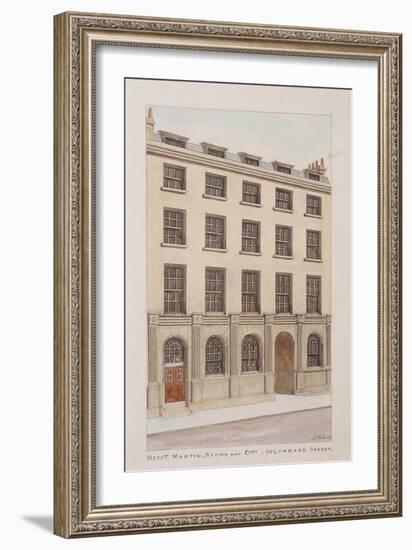 Lombard Street, London, C1850-Thomas Rowlandson-Framed Giclee Print