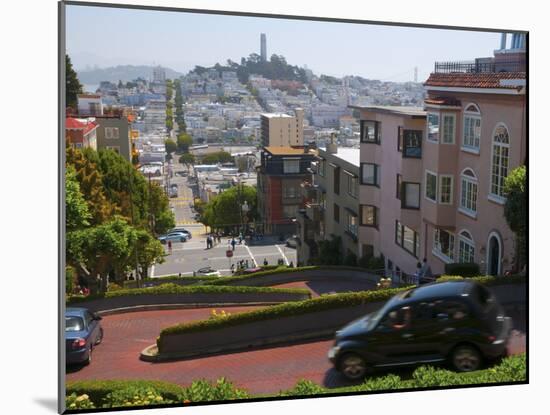 Lombard Street, the Crookedest Street in the World, San Francisco, California-Alan Copson-Mounted Photographic Print