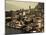 Lombardy, Lake District, Lake Garda, Limone Sul Garda, Town View with San Benedetto Church, Italy-Walter Bibikow-Mounted Photographic Print