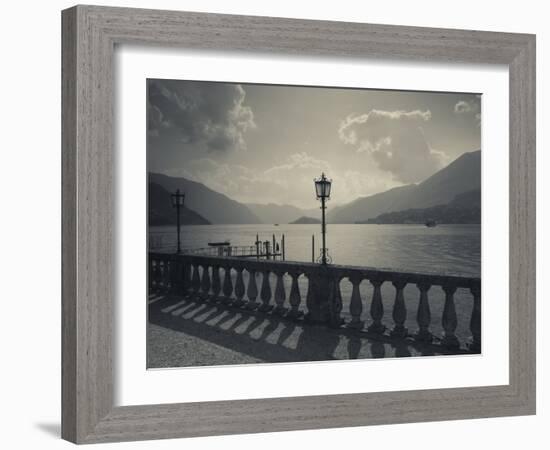 Lombardy, Lakes Region, Lake Como, Bellagio, Grand Hotel Villa Serbelloni, Lakefront, Italy-Walter Bibikow-Framed Photographic Print