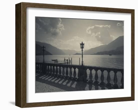 Lombardy, Lakes Region, Lake Como, Bellagio, Grand Hotel Villa Serbelloni, Lakefront, Italy-Walter Bibikow-Framed Photographic Print