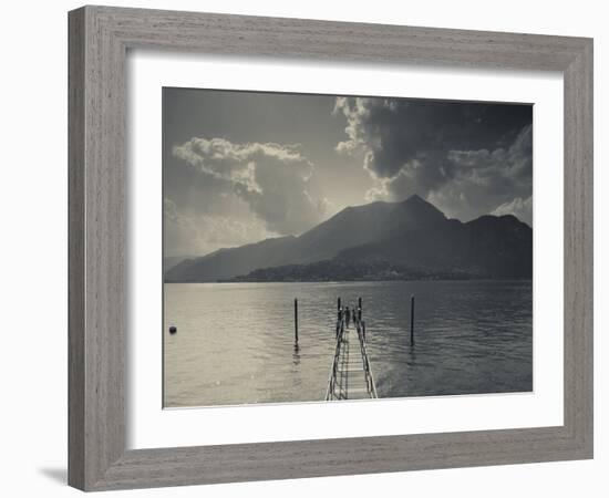 Lombardy, Lakes Region, Lake Como, Bellagio, Grand Hotel Villa Serbelloni, Lakefront, Italy-Walter Bibikow-Framed Photographic Print