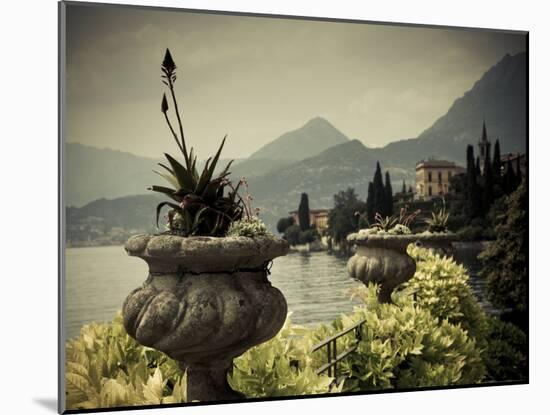 Lombardy, Lakes Region, Lake Como, Varenna, Villa Monastero, Gardens and Lakefront, Italy-Walter Bibikow-Mounted Photographic Print