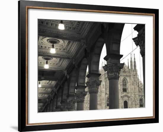 Lombardy, Milan, Piazza Del Duomo, Duomo, Cathedral, Dawn, Italy-Walter Bibikow-Framed Photographic Print