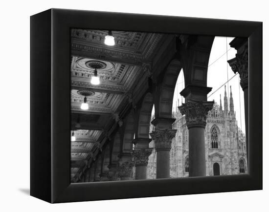 Lombardy, Milan, Piazza Del Duomo, Duomo, Cathedral, Dawn, Italy-Walter Bibikow-Framed Premier Image Canvas