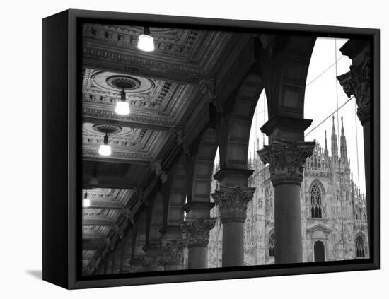 Lombardy, Milan, Piazza Del Duomo, Duomo, Cathedral, Dawn, Italy-Walter Bibikow-Framed Premier Image Canvas