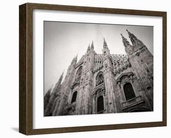 Lombardy, Milan, Piazza Duomo, Duomo Cathedral, Defocussed, Italy-Walter Bibikow-Framed Photographic Print