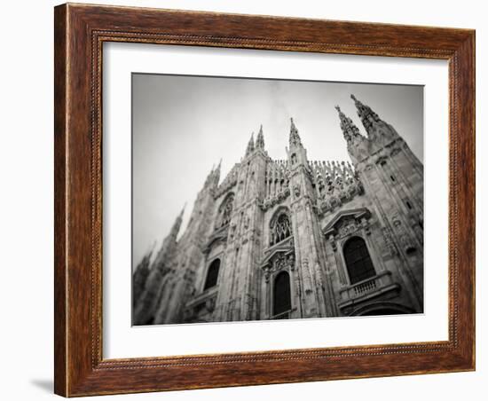 Lombardy, Milan, Piazza Duomo, Duomo Cathedral, Defocussed, Italy-Walter Bibikow-Framed Photographic Print