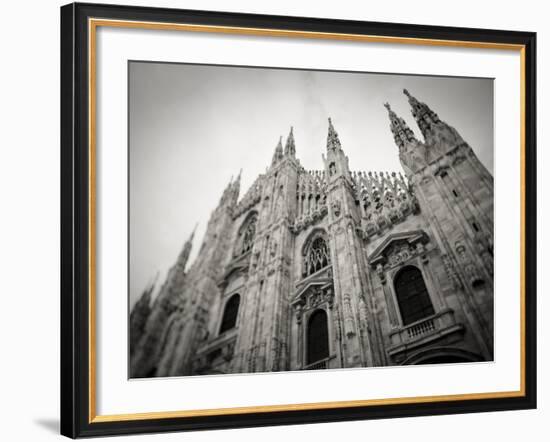 Lombardy, Milan, Piazza Duomo, Duomo Cathedral, Defocussed, Italy-Walter Bibikow-Framed Photographic Print