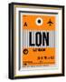LON London Luggage Tag 1-NaxArt-Framed Art Print