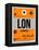 LON London Luggage Tag 1-NaxArt-Framed Stretched Canvas