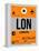 LON London Luggage Tag 1-NaxArt-Framed Stretched Canvas