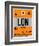 LON London Luggage Tag 1-NaxArt-Framed Art Print