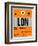 LON London Luggage Tag 1-NaxArt-Framed Art Print