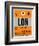 LON London Luggage Tag 1-NaxArt-Framed Art Print