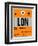 LON London Luggage Tag 1-NaxArt-Framed Art Print