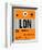 LON London Luggage Tag 1-NaxArt-Framed Art Print