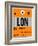 LON London Luggage Tag 1-NaxArt-Framed Art Print