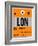 LON London Luggage Tag 1-NaxArt-Framed Art Print