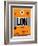 LON London Luggage Tag 1-NaxArt-Framed Art Print