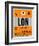 LON London Luggage Tag 1-NaxArt-Framed Art Print