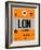 LON London Luggage Tag 1-NaxArt-Framed Art Print