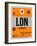 LON London Luggage Tag 1-NaxArt-Framed Art Print