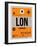 LON London Luggage Tag 1-NaxArt-Framed Art Print