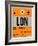 LON London Luggage Tag 1-NaxArt-Framed Art Print