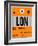 LON London Luggage Tag 1-NaxArt-Framed Art Print