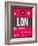 LON London Luggage Tag 2-NaxArt-Framed Art Print