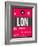 LON London Luggage Tag 2-NaxArt-Framed Art Print