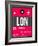 LON London Luggage Tag 2-NaxArt-Framed Art Print