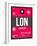 LON London Luggage Tag 2-NaxArt-Framed Art Print