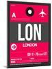 LON London Luggage Tag 2-NaxArt-Mounted Art Print