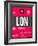 LON London Luggage Tag 2-NaxArt-Framed Art Print